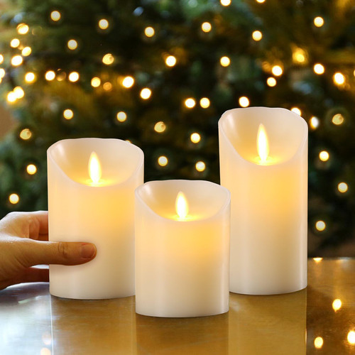 3er set led flammenlose - set,
