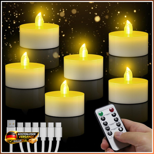 Led teelichter wiederaufladbar - led,