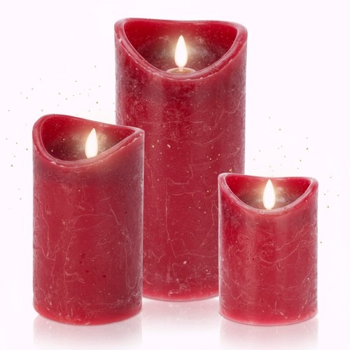 Led flammenlose kerze - kerze, rot