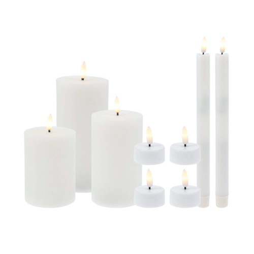 Led flammenloses kerzen set - led,