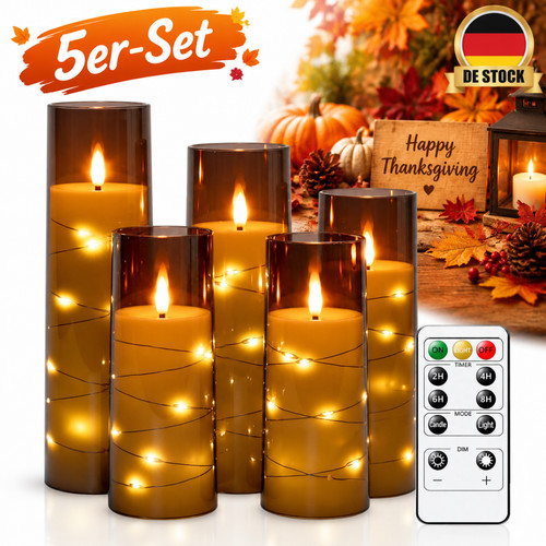 Flammlose led kerzen mit timer - led,