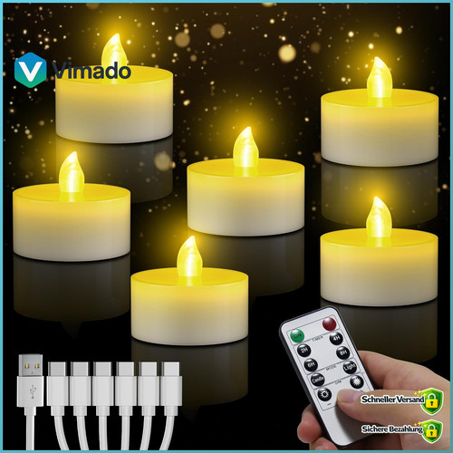 Led teelichter wiederaufladbar - led,