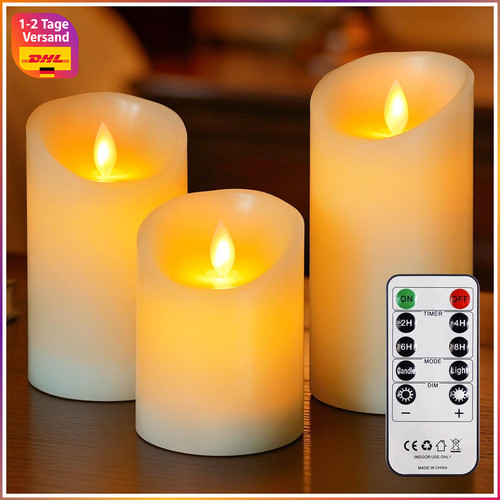 Led kerzen flammlose säulen - kerzen,