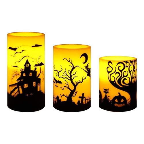 Halloween flammenlose kerzen - halloween,