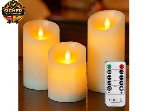 Flammlose säulen led kerzen - flammlose,