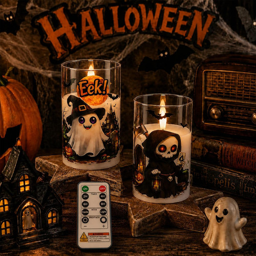 Halloween kerzen aus - halloween, glas