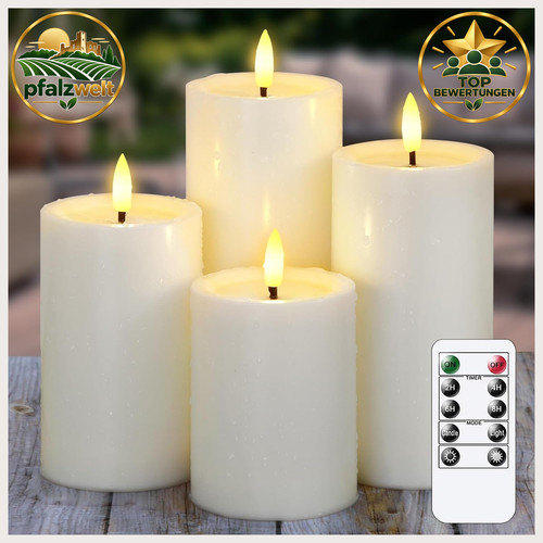 Flammlose led kerzen mit - led-kerzen,